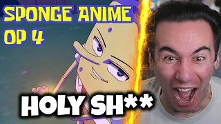 SPONGEBOB Anime - Opening 4 (REACTION)