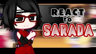 ||•Naruto friends react to Sarada Uchiha•||×[🇧🇷🇺🇸🇪🇦]