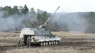 Ultra Powerful German Panzerhaubitze 2000  in Action  PzH 2000 Live Fire
