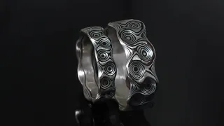 Koan Jewelry Ag/Shakudo mokume gane rings