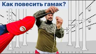 Основы гамачного туризма: установка гамака.