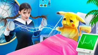 ¡Wednesday Addams vs Pokémon! Convertí a Mi Hermano en Pokémon