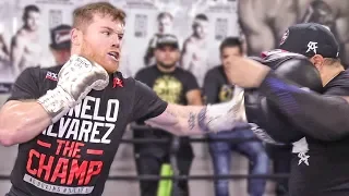 Canelo Álvarez (TRAINING CAMP) - FULL MEDIA WORKOUT | Canelo vs. Kovalev