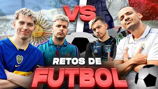 RETOS DE FÚTBOL: LA COBRA Y DAVO VS LOS FUTBOLITOS. ¿QUE DUPLA ES MEJOR?