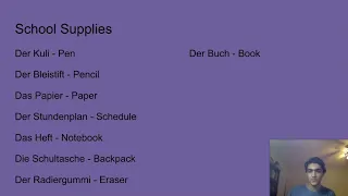 Learning German #21: School Supplies and Subjects