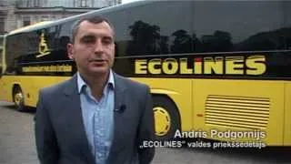 ECOLINES presents new bus in Riga