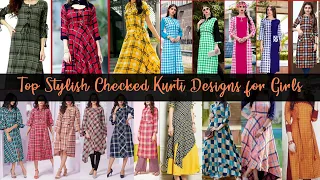 Latest Winter Check Dress Design Collection 2021 ~ Checked Shirts Ideas