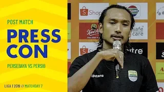 Post-match Press Conference Pekan 7 LIGA 1 2019 Persebaya 4-0 PERSIB