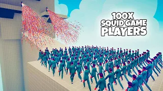 100x SQUID GAME PLAYERS vs EVERY FACTION | TABS Totally Accurate Battle Simulator Gameplay