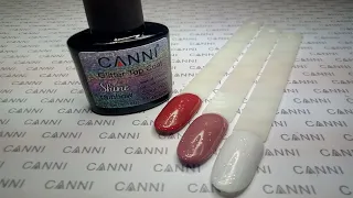 Глиттерный топ CANNI № S03 Rainbow Shine с липким слоем, 7,3 мл