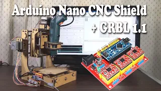 Arduino Nano CNC Shield + GRBL 1.1+ Universal GCode Sender