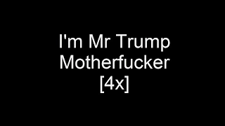 I'm a trumpsta motherfucker official lyric