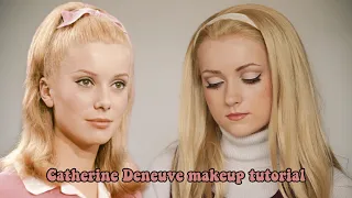 Classic 60s Catherine Deneuve makeup tutorial💄