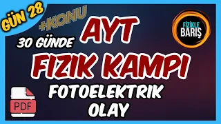 AYT FİZİK  KAMPI-28 (FOTON VE FOTOELEKTRİK OLAY)