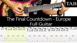 THE FINAL COUNTDOWN - Europe: FULL guitar cover + TAB