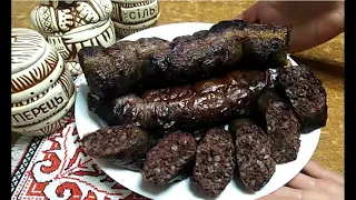 Рецепт приготовления ВКУСНОЙ КРОВЯНОЙ КОЛБАСЫ , " КРОВЯНКИ".