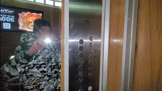 ✨ОЧЕНЬ КРАСИВАЯ МОДЕРНИЗАЦИЯ! Старый лифт КМЗ 1991 года // Рублёвское шоссе, 18к1 (Кунцево, Москва)
