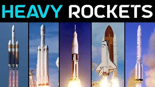 Heavy-Lift Rocket Launch Compilation