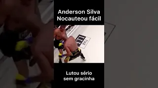 ANDERSON SILVA LUTA SÉRIO E DERRUBA BRUNO MACHADO