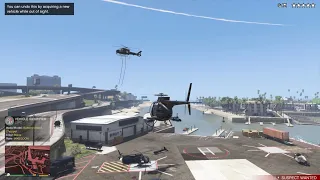 GTA 5 - Buzzard Rampage + Six Star Escape