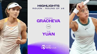 Varvara Gracheva vs. Yuan Yue | 2024 Rouen Round of 16 | WTA Match Highlights