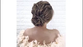 ЛЕГКИЙ НЕБРЕЖНЫЙ ПУЧОК ЗА 5 МИНУТ | ВЕЧЕРНЯЯ ЭКСПРЕСС ПРИЧЕСКА. MESSY UPDO TUTORIAL