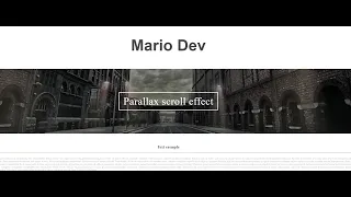 Parallax scroll effect - CSS JS Эффект скролл параллакса на css и javascript