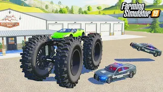 BUILDING AN OFFROAD LAMBORGHINI AND GETTING ARRESTED! ($200,000 BUILD) | FARMING SIMULATOR 2019