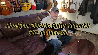 Rockjam Electric Guitar Superkit unboxing and review