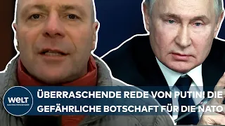 UKRAINE-KRIEG: Überraschende Rede von Putin! Die gefährliche Botschaft für die NATO