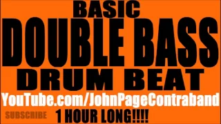HOUR LONG Double Bass Drum Beat Practice Track Drums Only