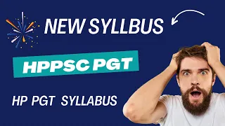 HPPSC PGT SYLLABUS Official Notification Out Today 6 January 2024 // HP PGT New Syllabus 2024
