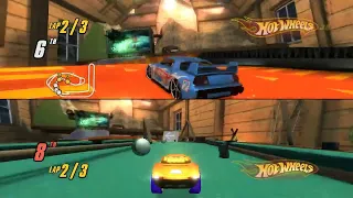 Hot Wheels: Beat That! Gameplay Attic Tournament Split Screen