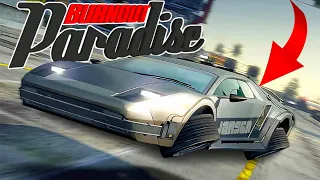 Burnout Paradise Remastered - DeLorean Hovercraft Gameplay on Legion Go