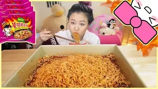 4X SPICY MALA FIRE NOODLE CHALLENGE!!