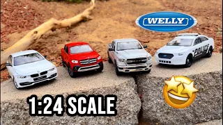 🤪1:24 scale 4 Cars By Welly!! |BMW, RAM, Mercedes, Ford | #diecast #modelcars