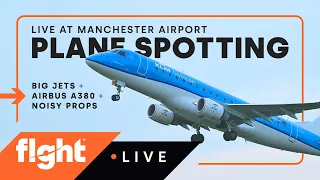 LIVE Plane spotting at Manchester Airport - 24/05/24