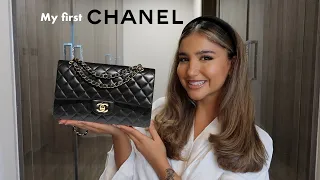 My first CHANEL handbag (price, size, what's in my bag & is it worth it?)