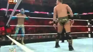 sin cara & jonh cena vs the miz & alex Riley-raw 18 de abril de 2011