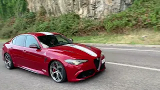 heavy downshifts Giulia Quadrifoglio