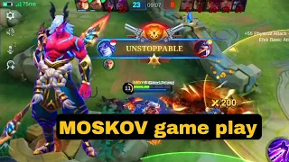 MOSKOV GAME PLAY ! UNSTOPPABLE #MLBB #mobilelegends #trending