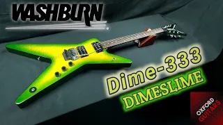Washburn Dime 333 Dimeslime Dime Slime 1999 Dimebag Darrell Signature Pantera guitar close up video