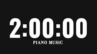 2 Hours Countdown Flip Clock Timer [Piano] Music for Studying, Sleeping, Focus