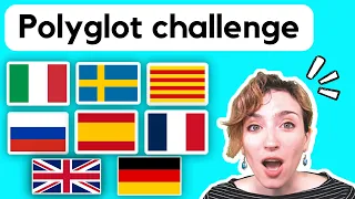 Polyglot Speaking in 8 LANGUAGES (English subtitles)