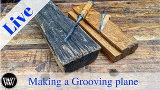 How to Make a Grooving Plane From Firewood and a Chisel