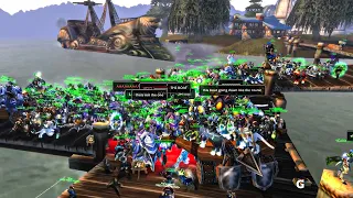 HUNDREDS of Players Sail to Northrend (Classic WoW)