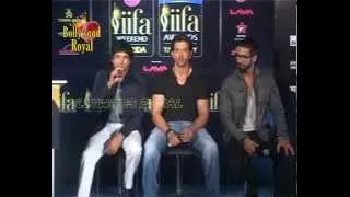 Hrithik Roshan, Farhan Akhtar, Shahid Kapoor at IIFA Press Conference  2