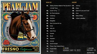 Pearl Jam - Fresno 5/16/2022 - Full Live Show - Save Mart Arena