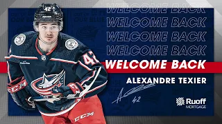 ALEXANDRE TEXIER is BACK with the Columbus Blue Jackets for the 2023-24 season! 🔥