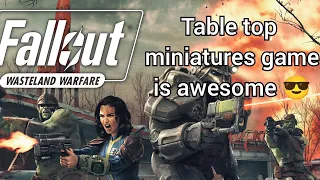 Fallout Wasteland Warfare- If you like Warhammer it's awesome.